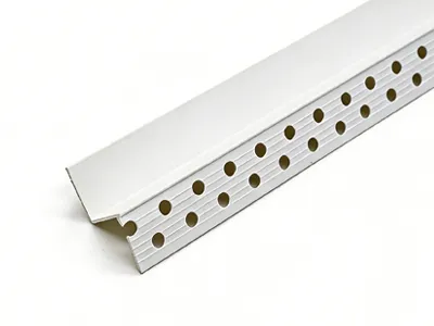 white background pvc perforated customized shaped wall corner guards